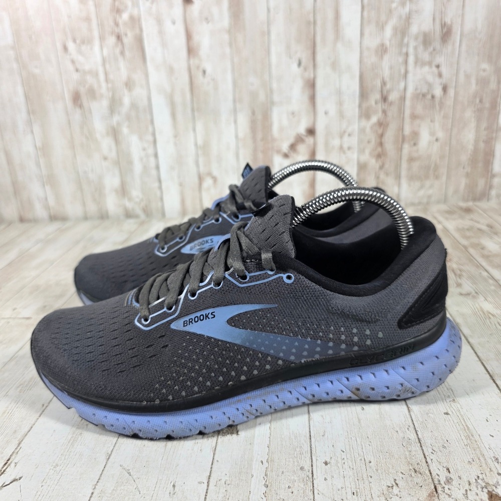 Brooks Glycerin 18 Womens 9 Running Shoes Grey Blue 1203171B050 Max Cushion - Picture 4 of 8